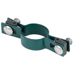 Colier trecere pentru stalp rotund 60 mm, verde RAL6005, Zn+PVC