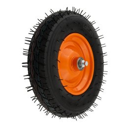 Roata pneumatica 400-8 pentru roaba, cu ax 20x93 mm si janta metalica Elefant