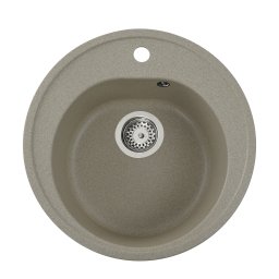 Chiuveta de bucatarie din granit Elefant Premium Luna, bej, 510 mm