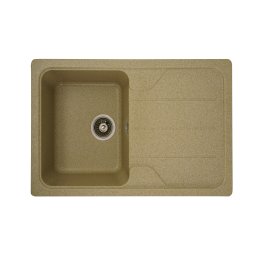 Chiuveta bucatarie din granit compozit Elefant Premium Verona 7850 bej, 775x495 mm