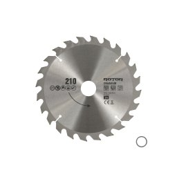Disc circular pentru taiat lemn Rotor 210x30 mm, 24 dinti (24T), prindere 30 mm
