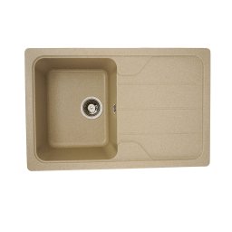 Chiuveta bucatarie din compozit granit Elefant Premium Verona 7850, Safari bej 775x495 mm