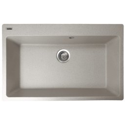 Chiuveta de bucatarie din granit Elefant Premium Bogema, safari bej, 780x500 mm