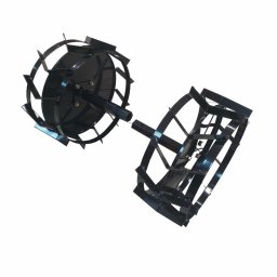 Set roti metalice pentru motocultor 470x195 mm, cu manicot, ax 33 mm Elefant