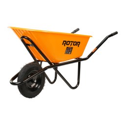 Roaba 100L Rotor cu cuva din plastic si roata pneumatica, cadru metalic