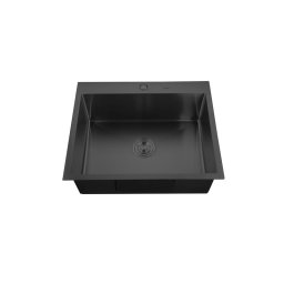 Chiuveta bucatarie din inox MIXXUS Nano Black 50x45 cm, cuva 215 mm