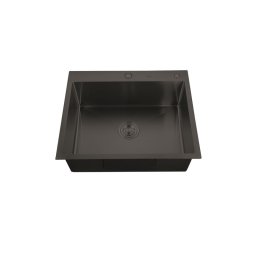 Chiuveta bucatarie MIXXUS HM5843-215 din inox Nano Black, 58x43 cm