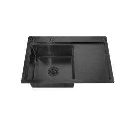 Chiuveta de bucatarie din inox MIXXUS HM7849L-215 Nano Black 780x490 mm