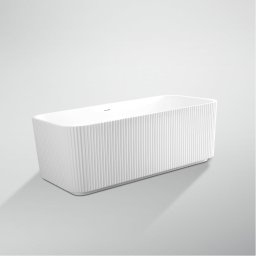 Cada freestanding ovala din acril alb 150x56x72 cm, Marcello Funghi