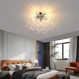 Candelabru din cristal RONDO Vivace, 8x G9, diametru 60 cm, finisaj crom lucios