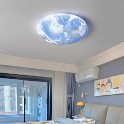 Lustra LED EARTH 41W, 30 cm, 3 temperaturi de culoare, albastra