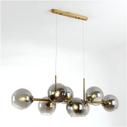 Lustra cu globuri MODEST Grand, 8xE27, metal auriu, design modern