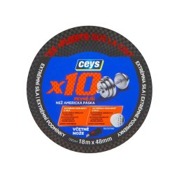 Banda adeziva profesionala Ceys X10, 18 m x 48 mm, ultra rezistenta