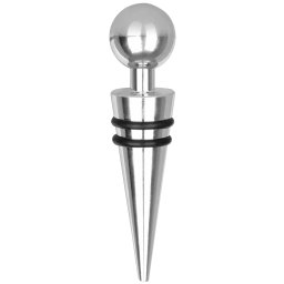 Dop pentru vin MagicHome, cromat cu silicon, pentru sticle, 9,5 cm