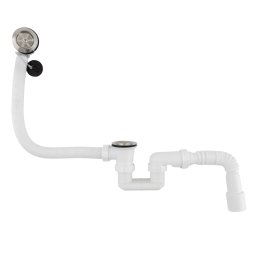 Sistem de scurgere S12 pentru cada si dus, cu sifon, preaplin si grila inox