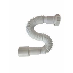 Teava flexibila pentru scurgere D125, 1200 mm, cu piulita 1 1/2 si garnitura