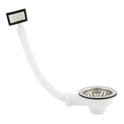 Sistem de scurgere pentru chiuveta 1 1/2 cu preaplin, grila inox E157
