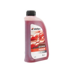 Ulei premium pentru amestec 2T Elefant, rosu, 1L pentru drujba si motocoasa