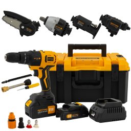 Multifunctional 5-în-1 pe acumulator ROTOR RTS1, brushless 21V/3Ah, 24000 rot/min