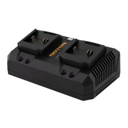 Incarcator dublu ROTOR RC21V-2 pentru acumulatori 21V, 4A, încarcare rapida