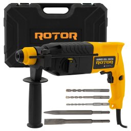 Ciocan rotopercutor ROTOR RRH700 700W, 870 rpm, mandrina SDS+, cu valiza si accesorii
