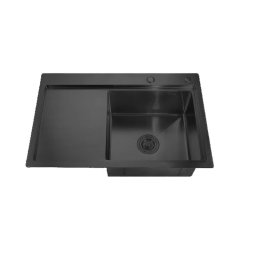 Chiuveta de bucatarie din inox MIXXUS HM7849R-215 Nano Black 780x490 mm