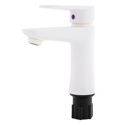 Baterie lavoar monocomanda din termoplastic PLAMIX Oscar-001, alb
