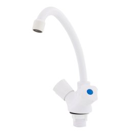 Baterie chiuveta din termoplastic PLAMIX Omega-271, alb, dubla comanda