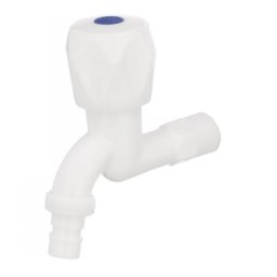 Robinet apa PLAMIX Mono-002 alb din plastic dur, rezistent pana la 90°C