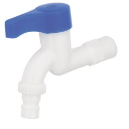 Robinet apa PLAMIX Mono-003 alb din plastic dur, rezistent pana la 90°C