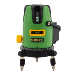 Nivela laser PartnerPro PLE-5D cu 5 linii, raza 40 m si precizie ±2 mm/5 m