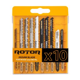 Set 10 panze pentru fierastrau pendular lemn si metal Rotor RTS1