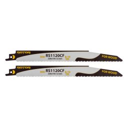 Set 2 panze fierastrau sabie pentru lemn Rotor RS1120CF, 228 mm