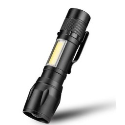 Lanterna LED din aluminiu VARGO cu zoom, acumulator si incarcare USB