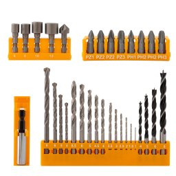 Set biti, tubulare si burghie Rotor RBB41, 41 piese pentru metal, lemn si zidarie