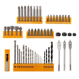 Set 62 piese Rotor RBB62: biti, tubulare si burghie pentru lemn, metal, zidarie
