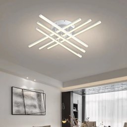 Lustra LED GIO 81W, alb, 3 temperaturi de culoare (calda/neutra/rece)