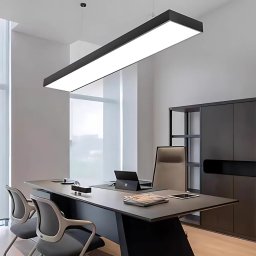 Lustra LED suspendata DARIN 120 cm, 23W, înaltime reglabila, lumina rece, negru