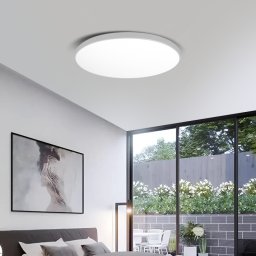 Plafoniera LED SOLIS 47 cm, 70W, lumina rece 6000K, alb, design ultra-subtire