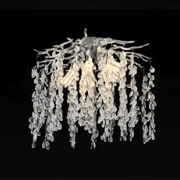 Candelabru din cristal CC8080/D500CH, 5xE14, Ø50 cm, finisaj crom