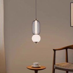 Lustra LED suspendata neagra LM550/2BK, 11W, 3 temperaturi, înaltime reglabila