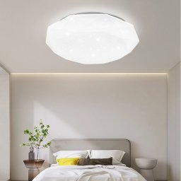 Plafoniera LED 51W Ø40 cm, alba, cu 3 temperaturi de culoare (calda/neutra/rece)