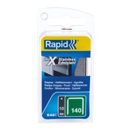 Capse inox Rapid 140, 10 mm, pentru capsator, 648 bucati