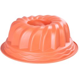 Forma din silicon MagicHome pentru baba/cozonac, rosie, 24 cm, rezistenta pana la 260°C