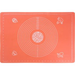 Covoras din silicon MagicHome pentru aluat, antiaderent, rosu, 64x45 cm