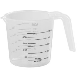 Cana gradata MagicHome 500 ml din plastic cu cioc de turnare, pentru masurat lichide