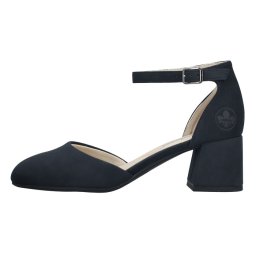 Pantofi dama, Rieker, 44762-14-Albastru, elegant, piele ecologica, cu toc, albastru (Marime: 36)