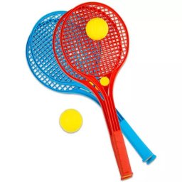 Set rachete din plastic cu minge moale - mare, diferite culori