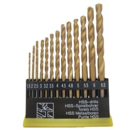 Set 13 Burghie 1.5 - 6.5 mm AURII HSS Metal