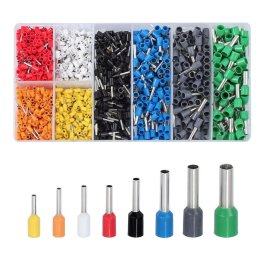 Set 1200 Conectori de sertizare pentru virole de sarma Conector de linie terminala